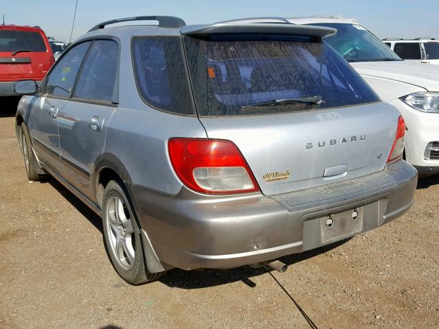 JF1GG68582H834699 - 2002 SUBARU IMPREZA OU SILVER photo 3