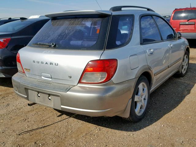 JF1GG68582H834699 - 2002 SUBARU IMPREZA OU SILVER photo 4