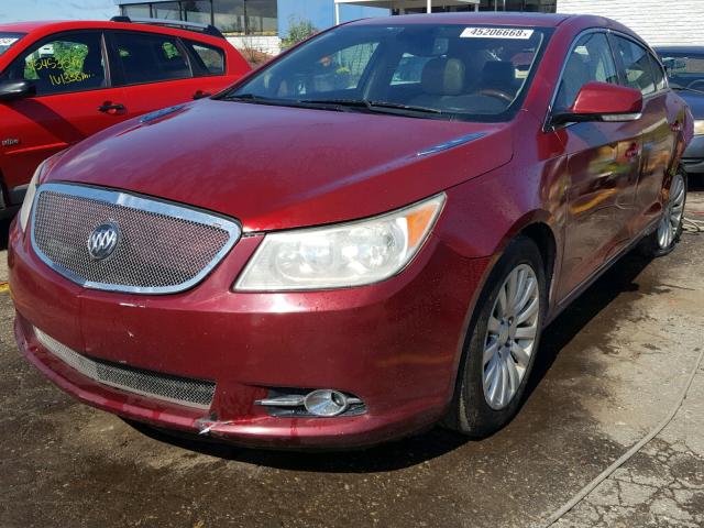 1G4GE5EV7AF135472 - 2010 BUICK LACROSSE C BURGUNDY photo 2