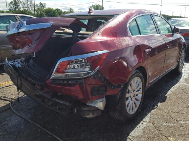 1G4GE5EV7AF135472 - 2010 BUICK LACROSSE C BURGUNDY photo 4