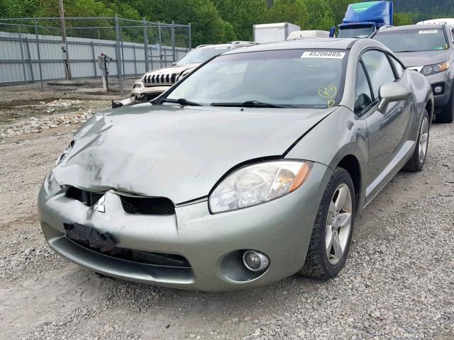 4A3AK24F28E034378 - 2008 MITSUBISHI ECLIPSE GS GREEN photo 2