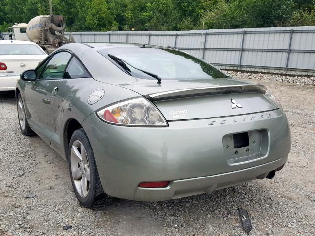 4A3AK24F28E034378 - 2008 MITSUBISHI ECLIPSE GS GREEN photo 3