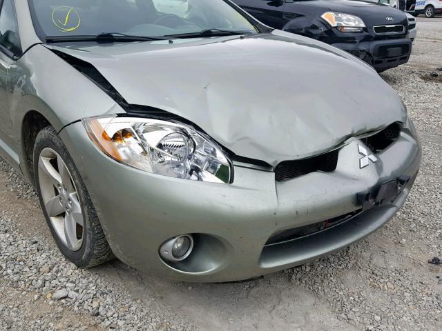 4A3AK24F28E034378 - 2008 MITSUBISHI ECLIPSE GS GREEN photo 9