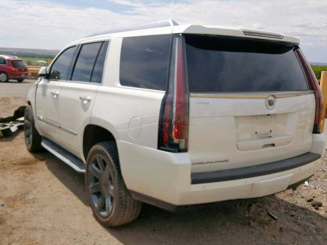 1GYS4BKJ6FR244443 - 2015 CADILLAC ESCALADE L WHITE photo 3