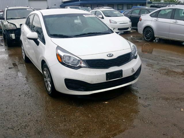 KNADM4A33E6352030 - 2014 KIA RIO LX WHITE photo 1