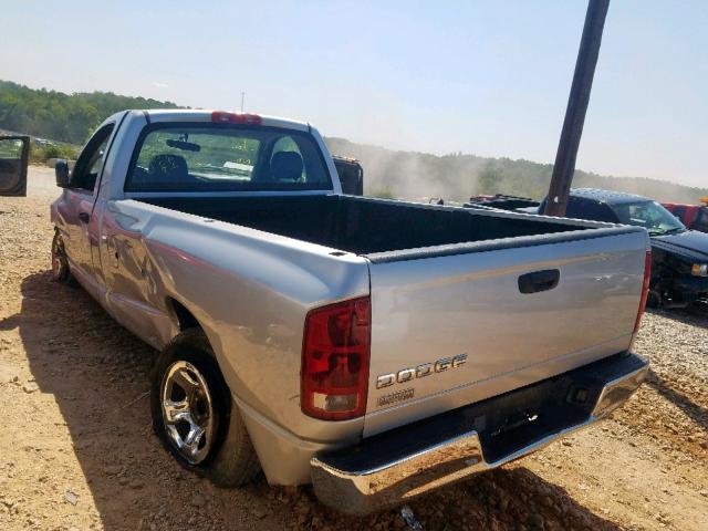 1D7HA16K04J181301 - 2004 DODGE RAM 1500 S SILVER photo 3