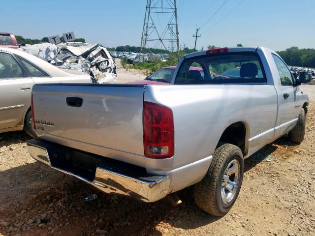 1D7HA16K04J181301 - 2004 DODGE RAM 1500 S SILVER photo 4