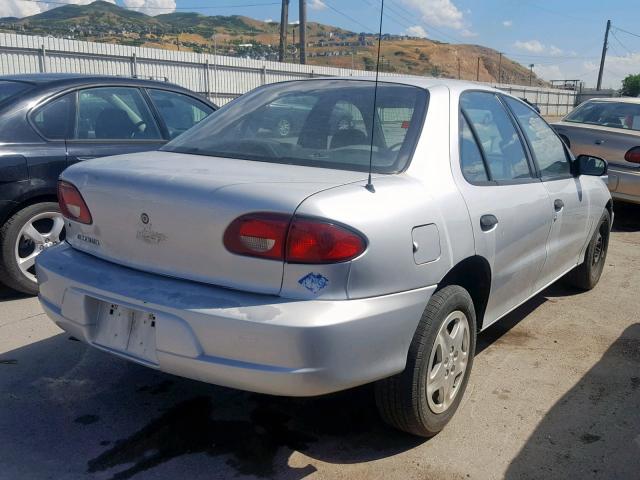 3G1JC52451S238700 - 2001 CHEVROLET CAVALIER B SILVER photo 4