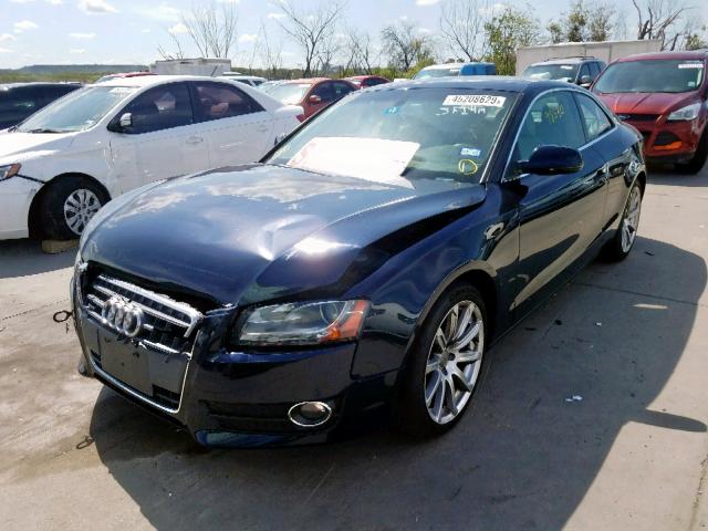 WAULFAFR8AA001123 - 2010 AUDI A5 PREMIUM BLUE photo 2