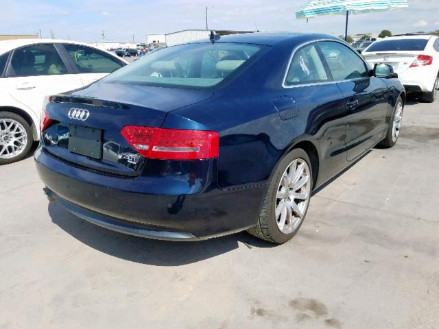 WAULFAFR8AA001123 - 2010 AUDI A5 PREMIUM BLUE photo 4