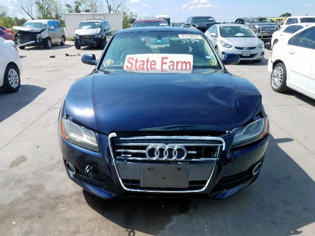 WAULFAFR8AA001123 - 2010 AUDI A5 PREMIUM BLUE photo 9