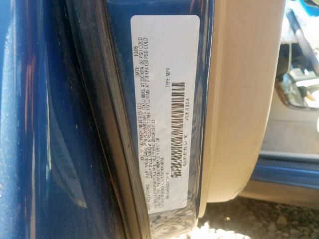 4S4BL62C677207581 - 2007 SUBARU LEGACY OUT BLUE photo 10