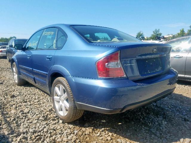 4S4BL62C677207581 - 2007 SUBARU LEGACY OUT BLUE photo 3