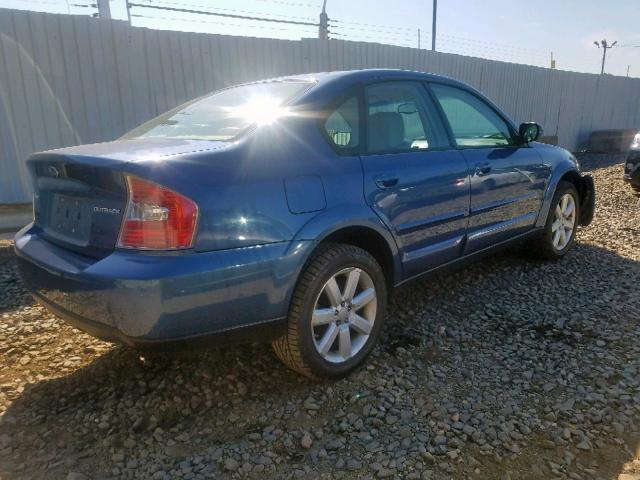 4S4BL62C677207581 - 2007 SUBARU LEGACY OUT BLUE photo 4