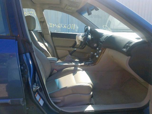 4S4BL62C677207581 - 2007 SUBARU LEGACY OUT BLUE photo 5