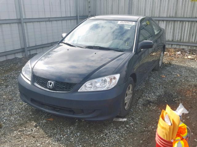 1HGEM21144L044599 - 2004 HONDA CIVIC DX V BLACK photo 2