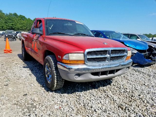 1B7GL22X0WS500748 - 1998 DODGE DAKOTA RED photo 1