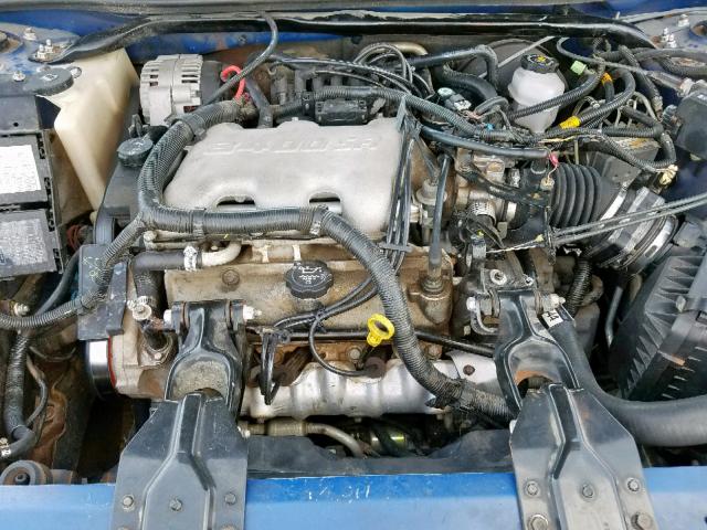 2G1WF52E139393525 - 2003 CHEVROLET IMPALA BLUE photo 7