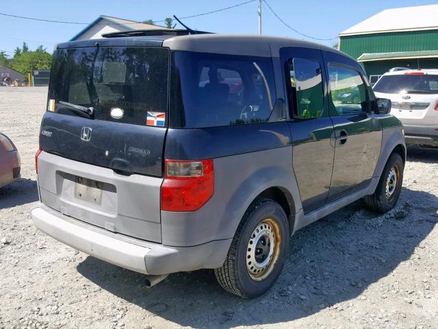 5J6YH28204L007686 - 2004 HONDA ELEMENT DX BLACK photo 4