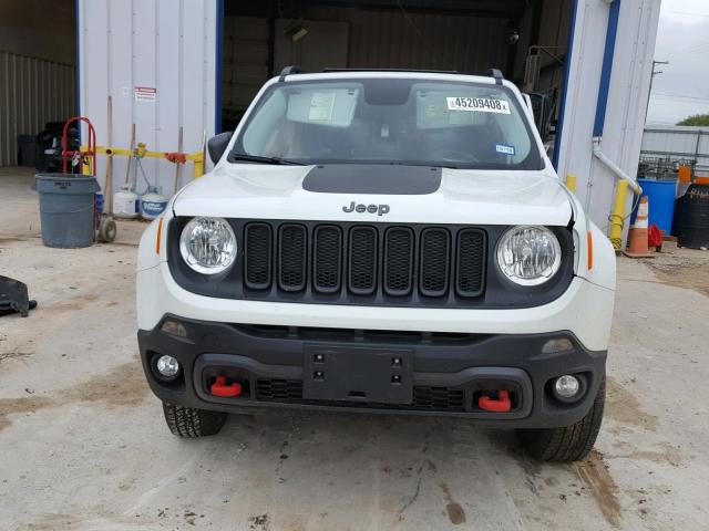 ZACCJBCT6GPD49616 - 2016 JEEP RENEGADE T WHITE photo 9