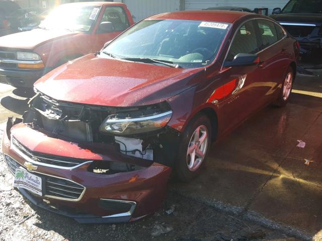 1G1ZB5ST4GF263713 - 2016 CHEVROLET MALIBU LS 红色 照片 2
