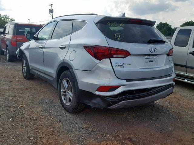 5XYZUDLB3JG543760 - 2018 HYUNDAI SANTA FE S SILVER photo 3