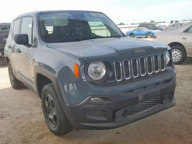 ZACCJBAB0HPG00447 - 2017 JEEP RENEGADE S GRAY photo 1