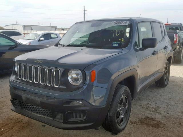 ZACCJBAB0HPG00447 - 2017 JEEP RENEGADE S GRAY photo 2