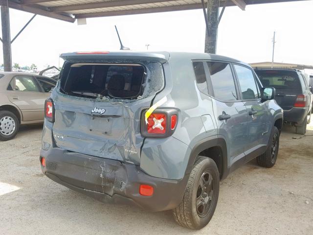 ZACCJBAB0HPG00447 - 2017 JEEP RENEGADE S GRAY photo 4