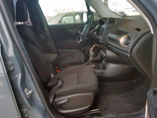 ZACCJBAB0HPG00447 - 2017 JEEP RENEGADE S GRAY photo 5