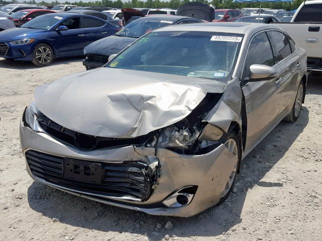 4T1BK1EB9DU021037 - 2013 TOYOTA AVALON BAS GOLD photo 2