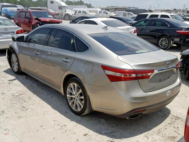 4T1BK1EB9DU021037 - 2013 TOYOTA AVALON BAS GOLD photo 3