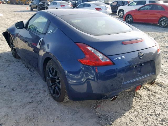 JN1AZ4EH2FM443707 - 2015 NISSAN 370Z BASE BLUE photo 3