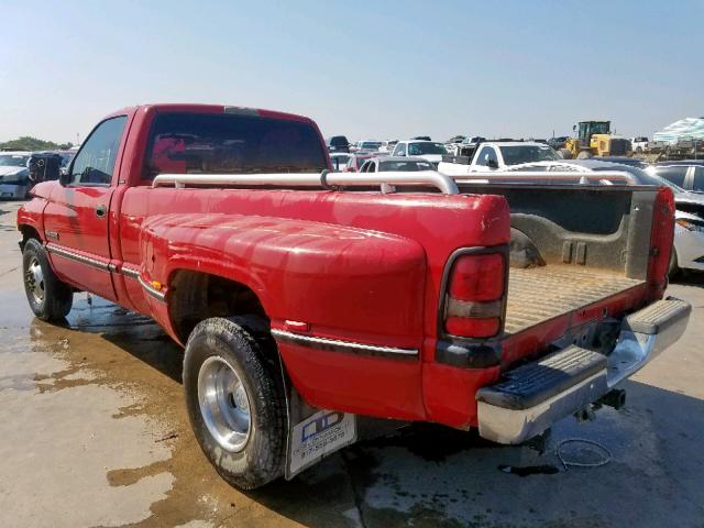 1B7MC36DXVJ612342 - 1997 DODGE RAM 3500 RED photo 3