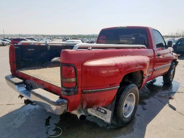 1B7MC36DXVJ612342 - 1997 DODGE RAM 3500 RED photo 4