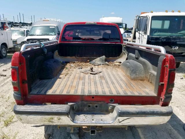 1B7MC36DXVJ612342 - 1997 DODGE RAM 3500 RED photo 6