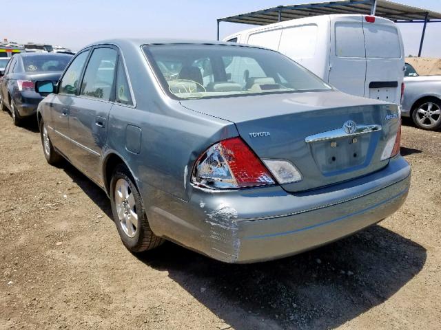 4T1BF28B7YU046613 - 2000 TOYOTA AVALON XL GREEN photo 3