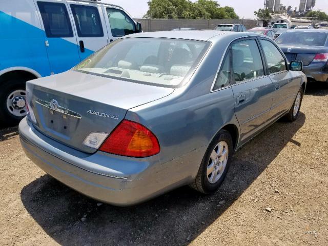 4T1BF28B7YU046613 - 2000 TOYOTA AVALON XL GREEN photo 4