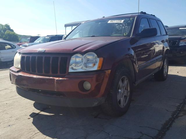 1J8GS48K87C572831 - 2007 JEEP GRAND CHER MAROON photo 2