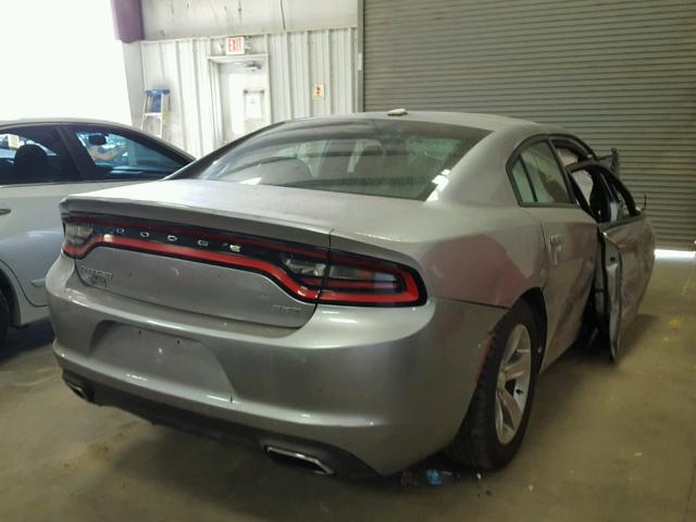 2C3CDXHG4GH173087 - 2016 DODGE CHARGER SX SILVER photo 4