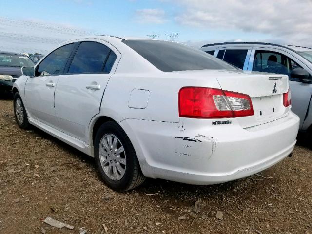 4A32B2FF6AE014223 - 2010 MITSUBISHI GALANT FE WHITE photo 3