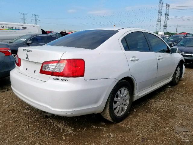 4A32B2FF6AE014223 - 2010 MITSUBISHI GALANT FE WHITE photo 4