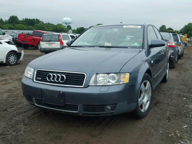 WAULC68E54A070825 - 2004 AUDI A4 1.8T QU GRAY photo 2