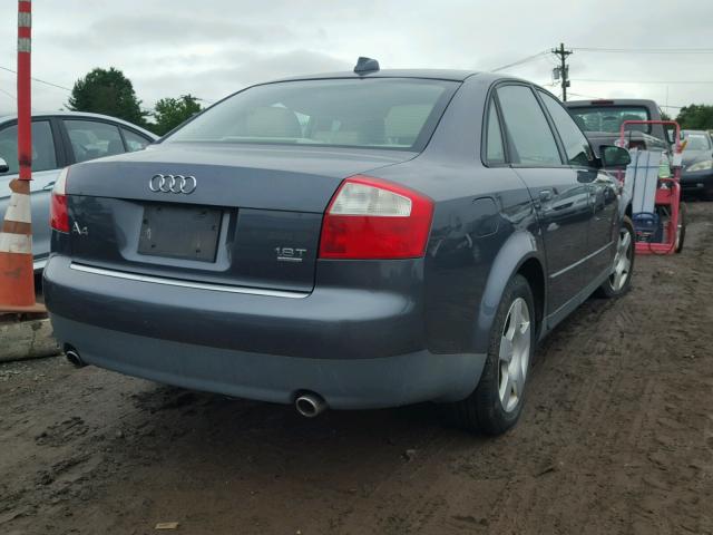 WAULC68E54A070825 - 2004 AUDI A4 1.8T QU GRAY photo 4