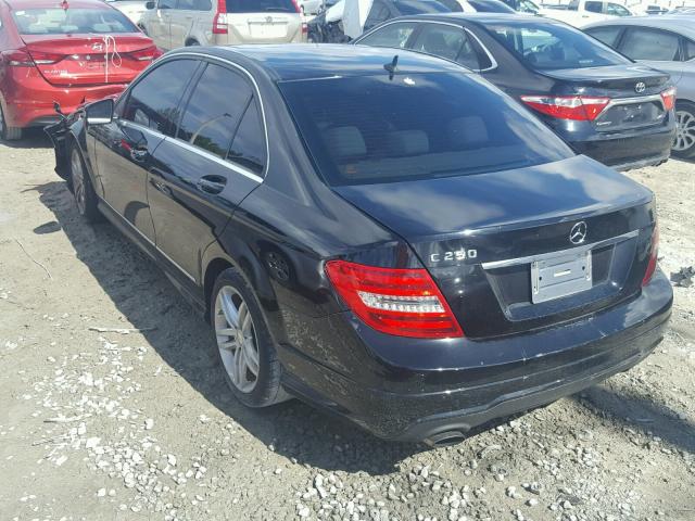 WDDGF4HBXDR301182 - 2013 MERCEDES-BENZ C 250 BLACK photo 3