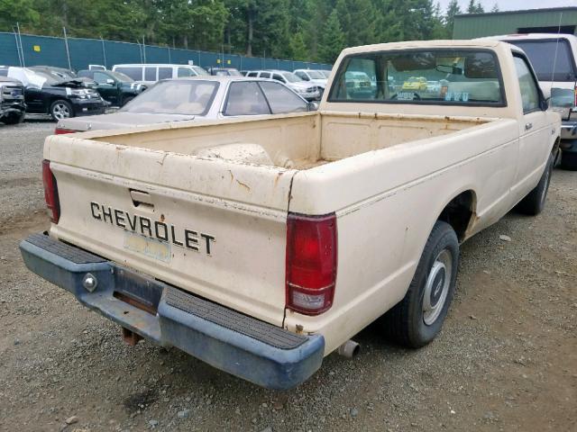 1GCCS14B9E0148891 - 1984 CHEVROLET S TRUCK S1 TAN photo 4