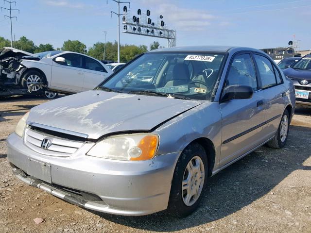 2HGES16231H541752 - 2001 HONDA CIVIC DX SILVER photo 2