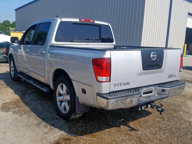 1N6BA0EDXCN311327 - 2012 NISSAN TITAN S SILVER photo 3