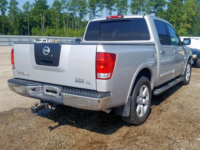 1N6BA0EDXCN311327 - 2012 NISSAN TITAN S SILVER photo 4