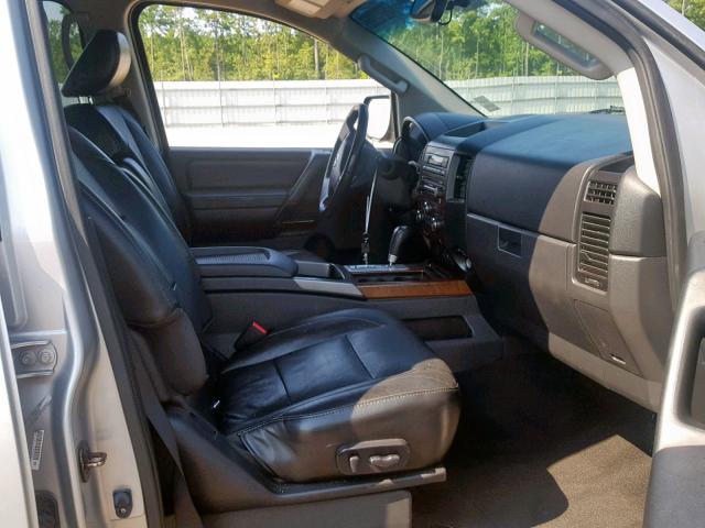 1N6BA0EDXCN311327 - 2012 NISSAN TITAN S SILVER photo 5